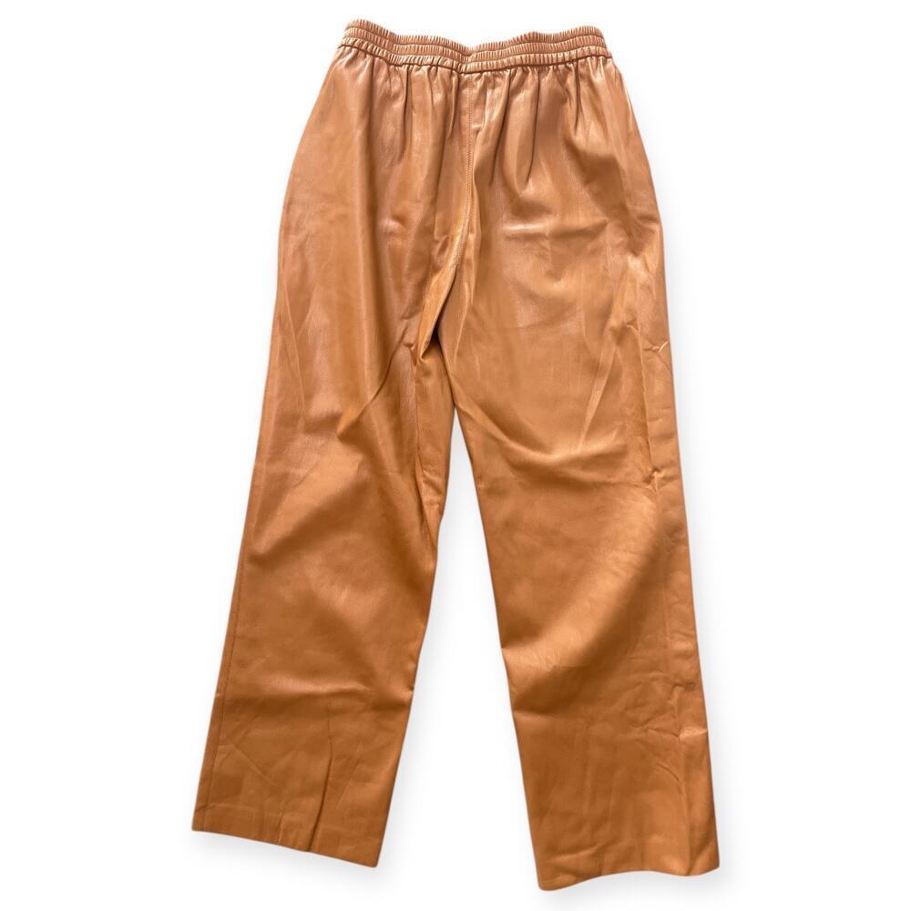 Elie Tahari Vegan Leather Wide Leg Pant Small - Picture 3 of 5